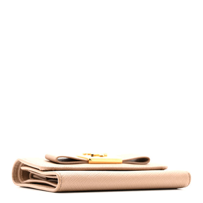 Prada Saffiano Tri-Fold Bow Wallet Cammeo 4 of 8