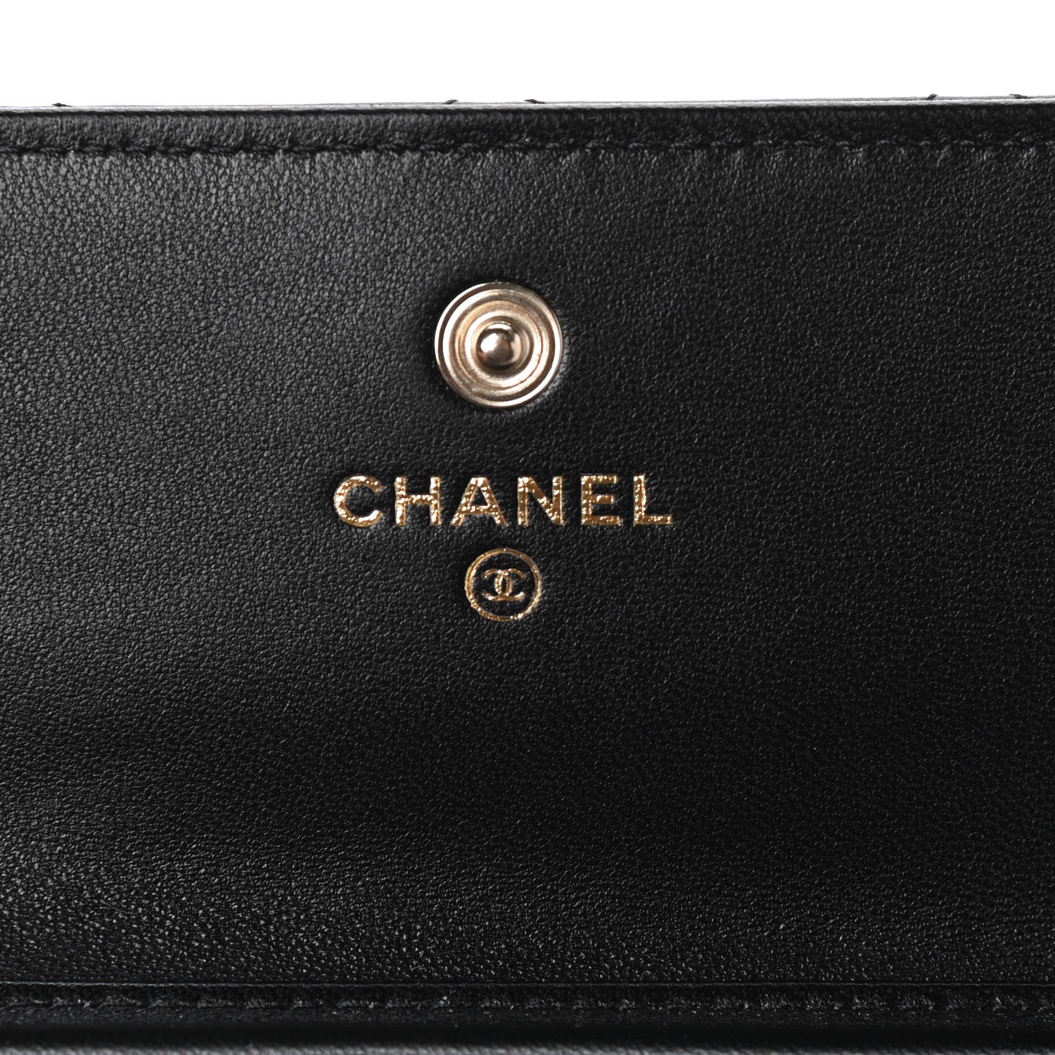 Chanel Lambskin Quilted My Chanel Lady Card Holder On Chain Black 8 of 16