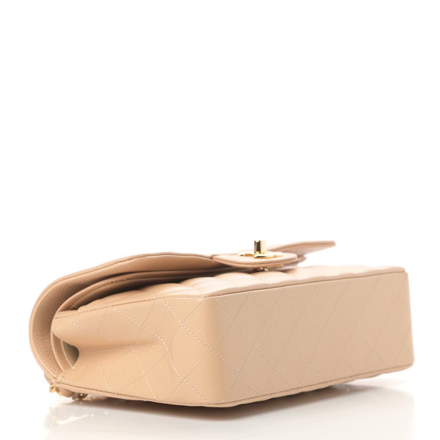 Chanel Caviar Quilted Small Double Flap Beige 4 of 10