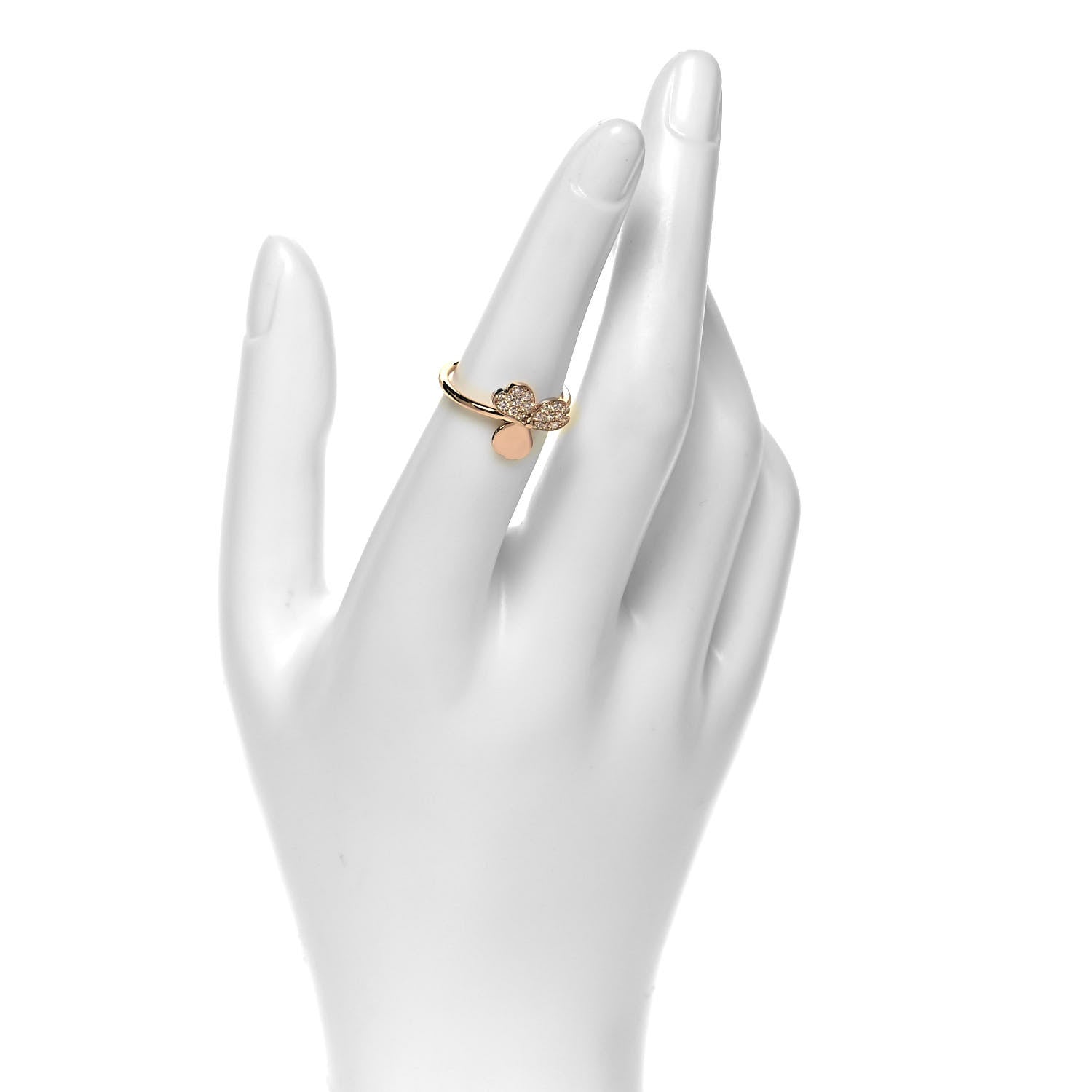 Tiffany 18K Rose Gold Diamond Paper Flowers Ring 52 6 2 of 5
