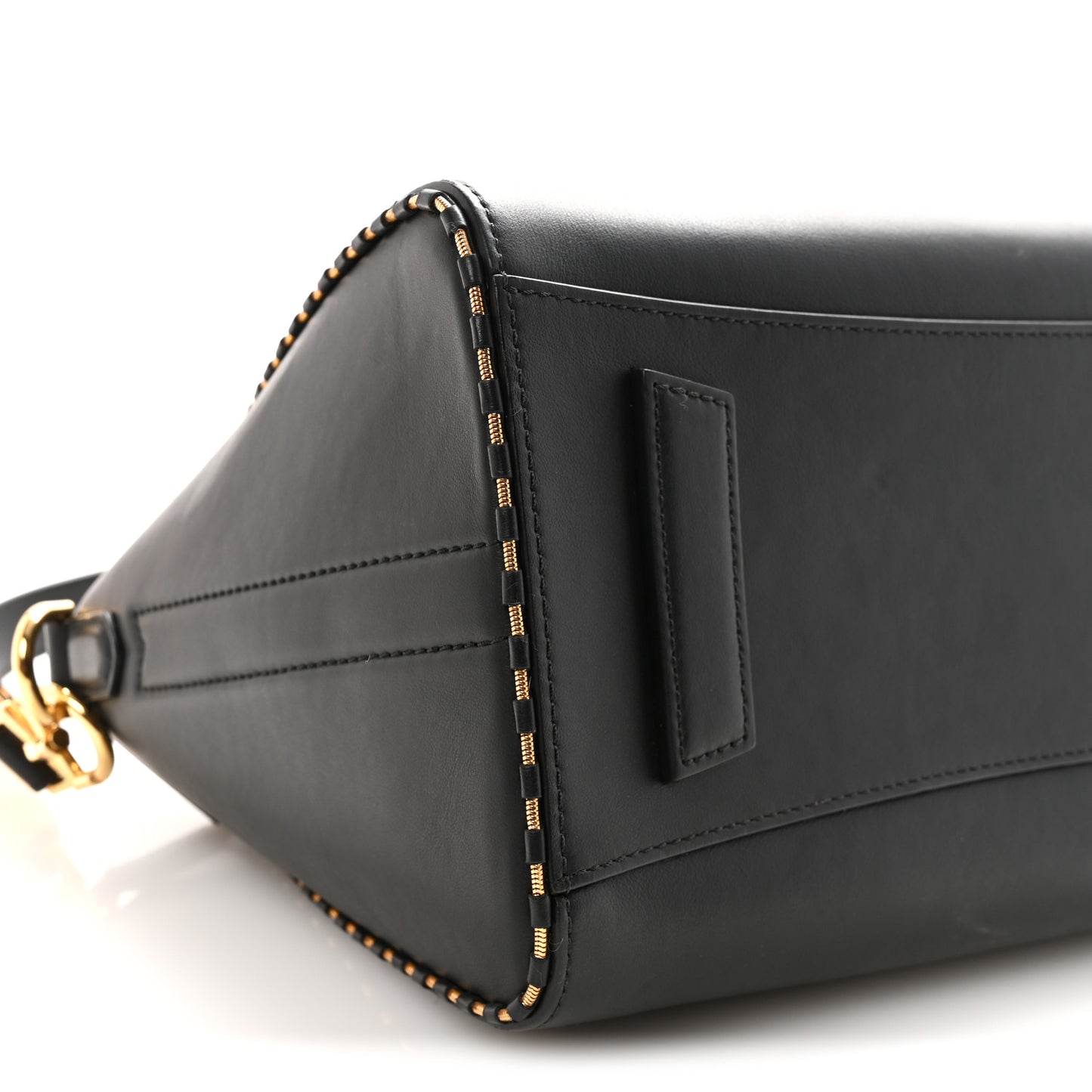 Calfskin Chain Detail Small Antigona Black