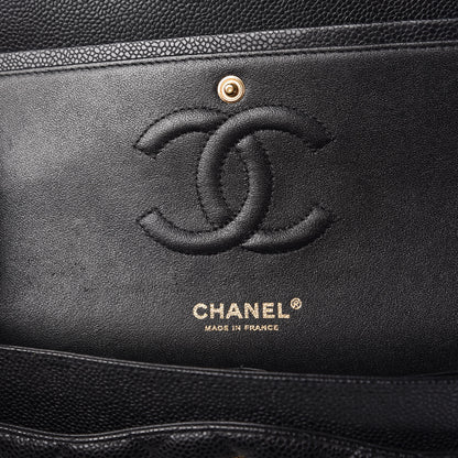 Chanel Caviar Quilted Medium Double Flap Black 16 of 22