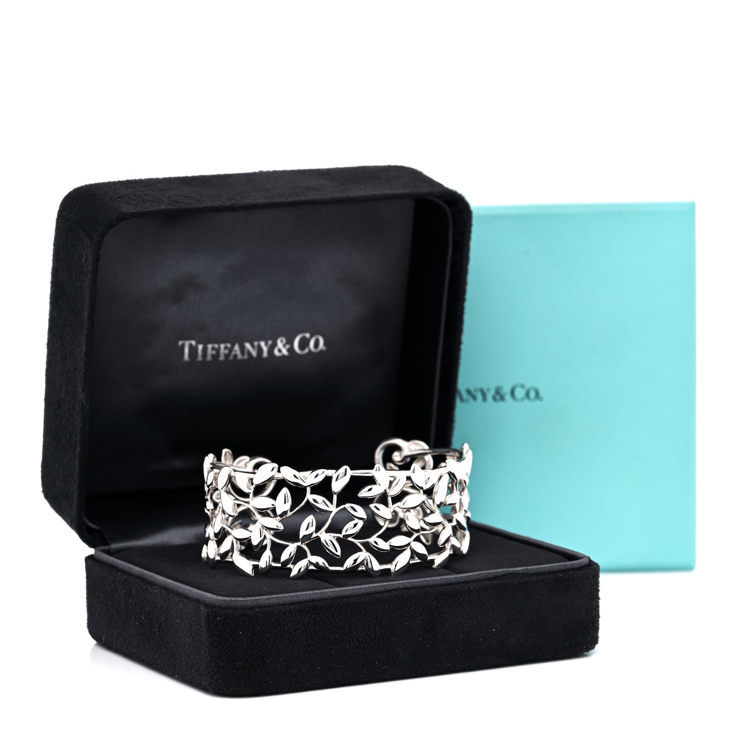 Tiffany Sterling Silver Paloma Picasso Olive Leaf Cuff Bracelet 5 of 5