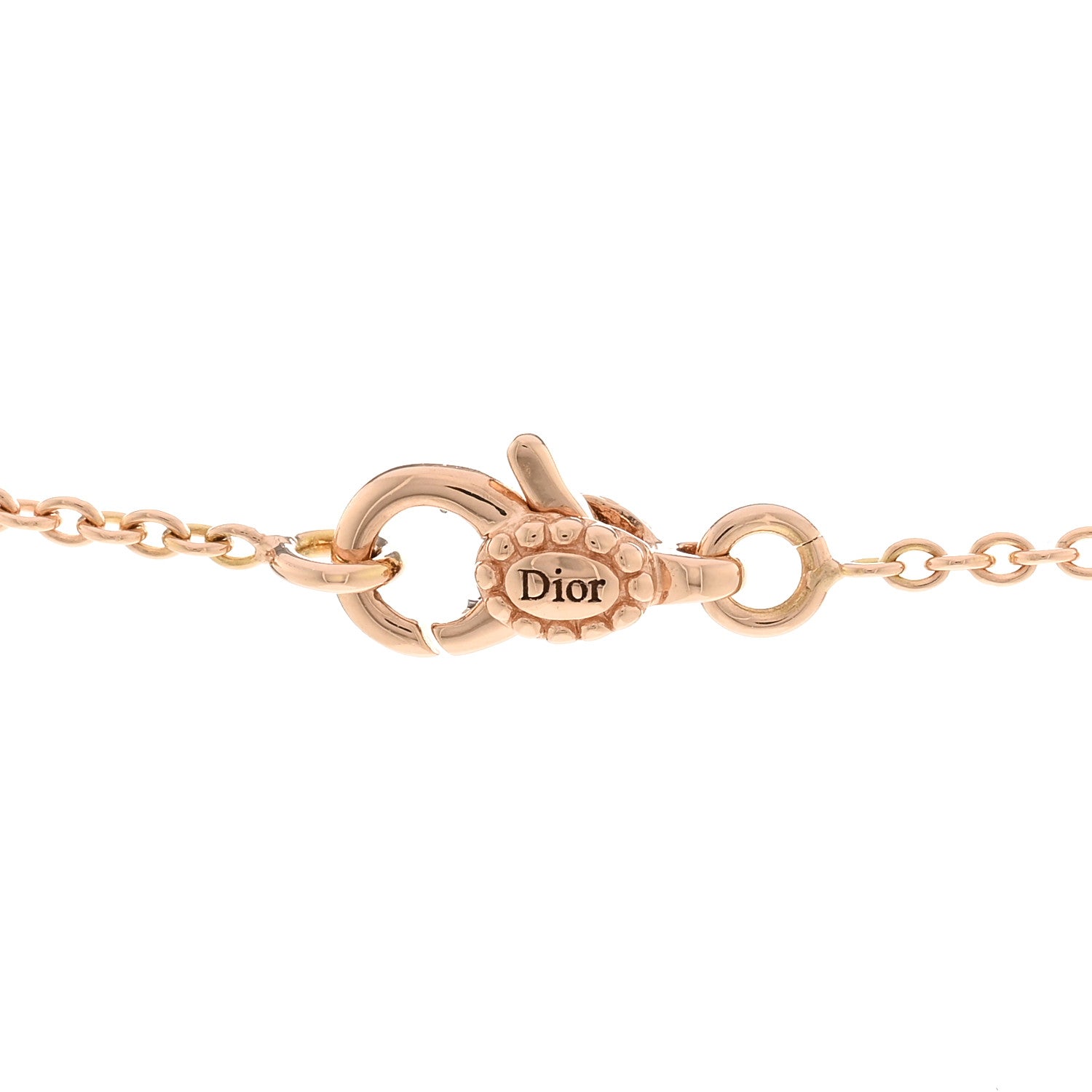 Christian Dior 18K Rose Gold Diamond Black Onyx Rose Des Vents Necklace 4 of 6
