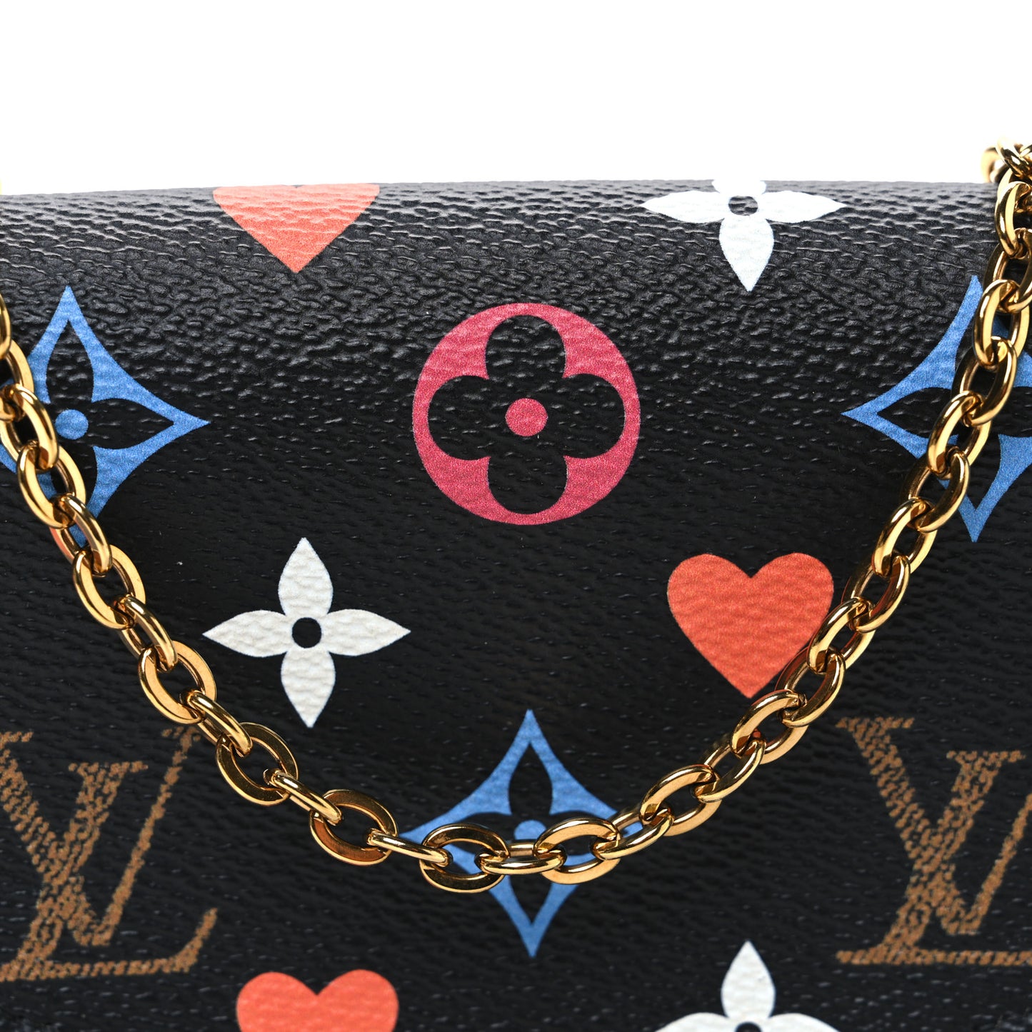Game On Felicie Chain Wallet Black