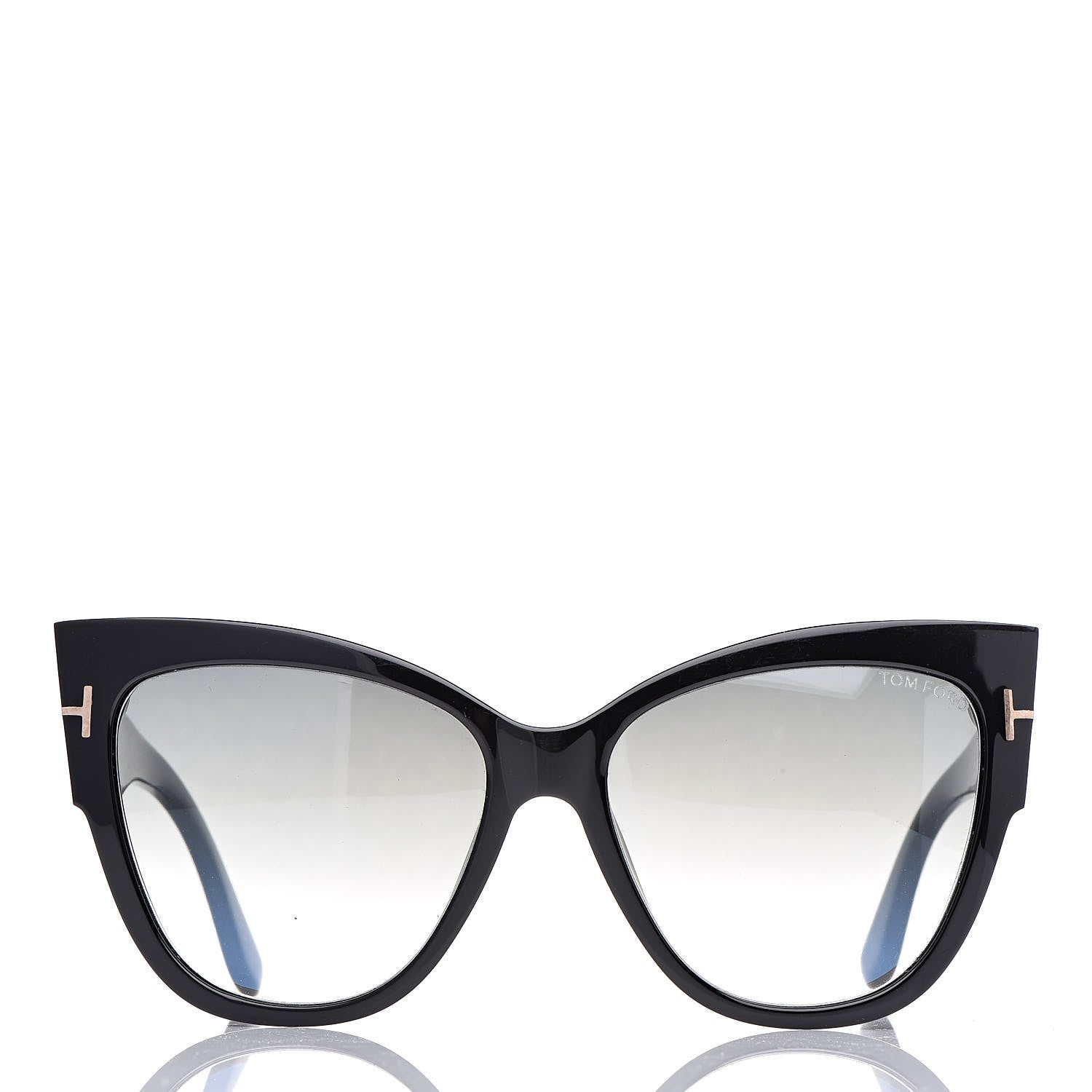 Tom Ford Acetate Anoushka Cat Eye Sunglasses TF371 Black 2 of 6