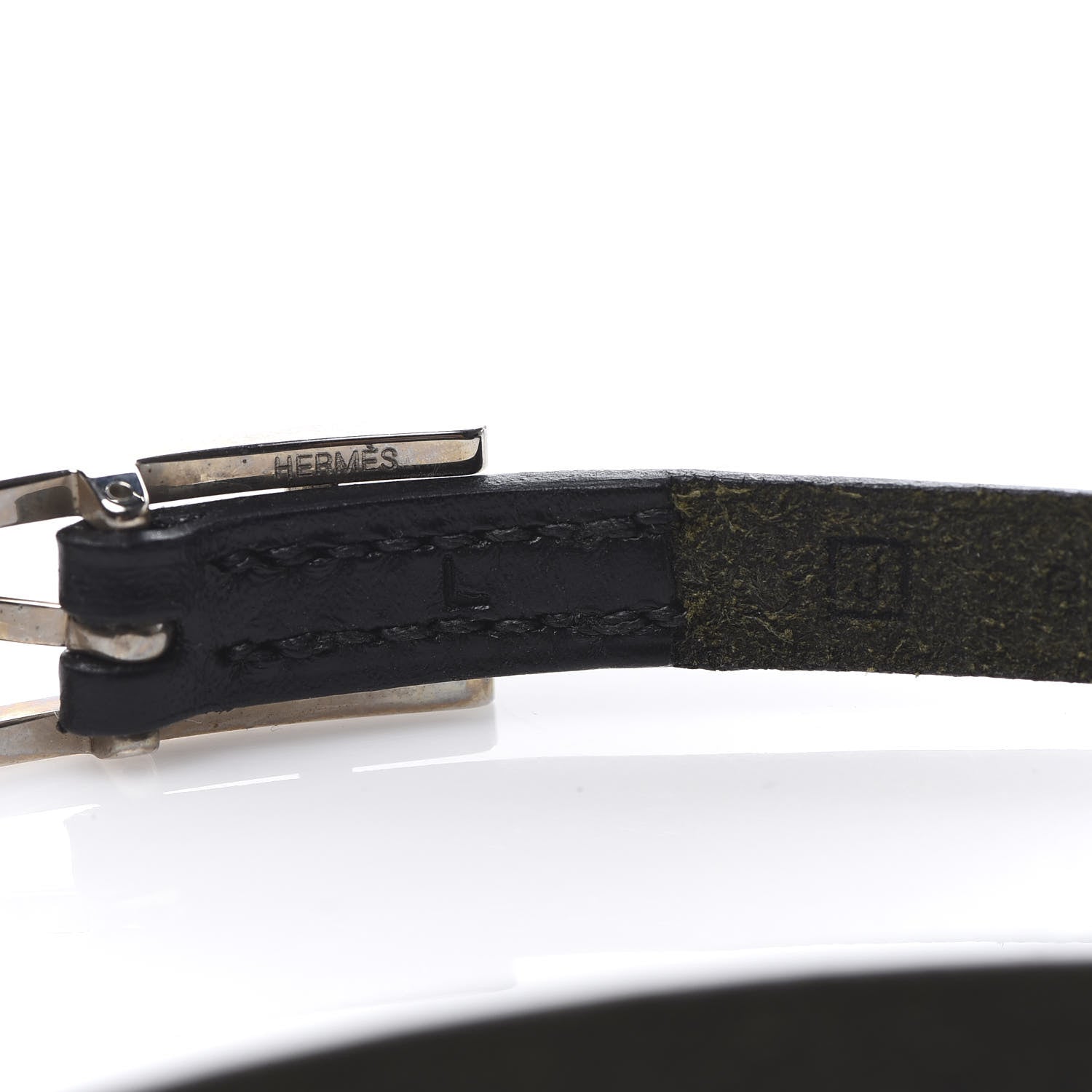 Hermes Chamonix Hapi 3MM Triple Tour Wrap Bracelet L Black 5 of 5