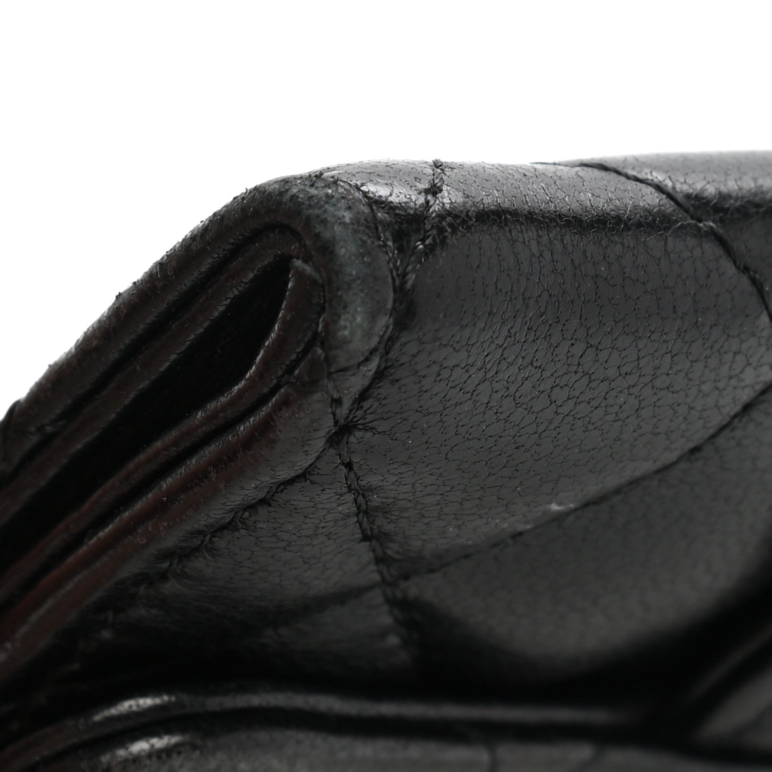 Chanel Lambskin Quilted Flap Card Holder Wallet Black 11 of 13