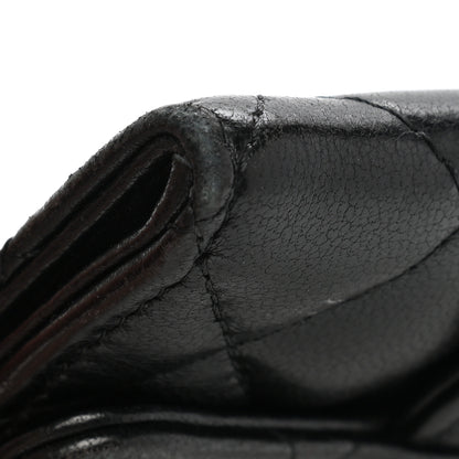 Chanel Lambskin Quilted Flap Card Holder Wallet Black 11 of 13