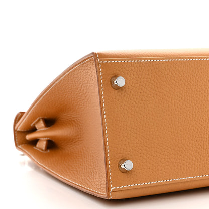 Hermes Vache Naturelle Grainee Kelly Sellier 28 Naturel Sable 9 of 12