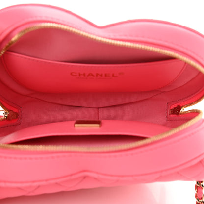 Chanel Lambskin Quilted CC In Love Heart Bag Pink 5 of 10
