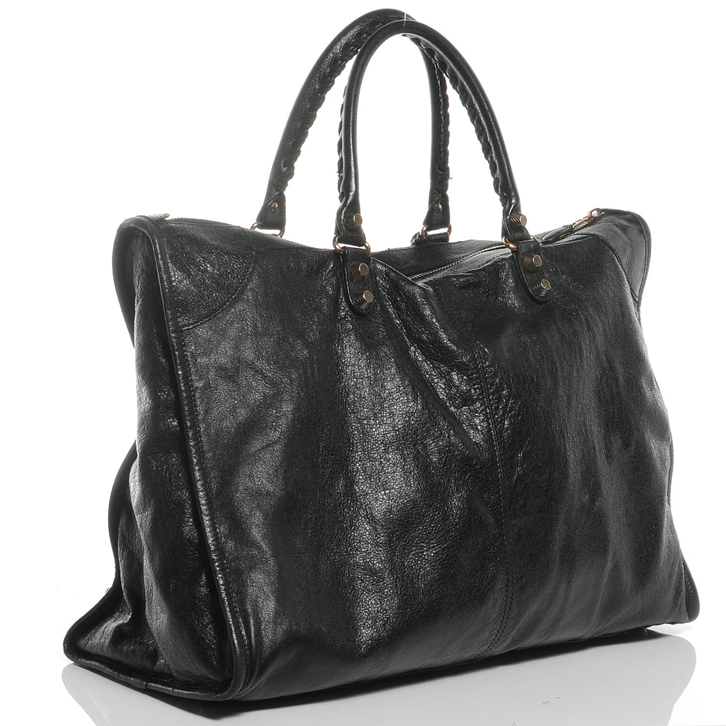 Agneau Giant 12 Gold Hardware Weekender Black