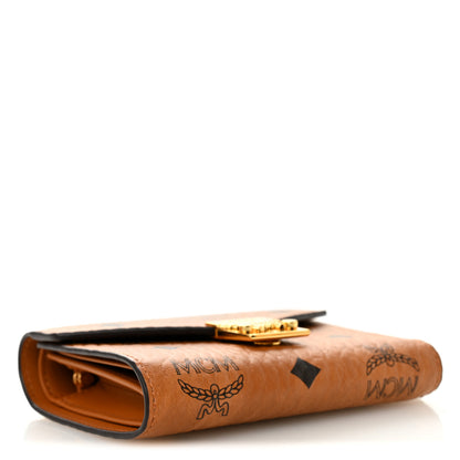 MCM Visetos Trifold Tracy Wallet Cognac 4 of 7