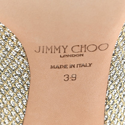 Jimmy Choo Glitter Fabric Romy Pumps 39 Champagne 7 of 11