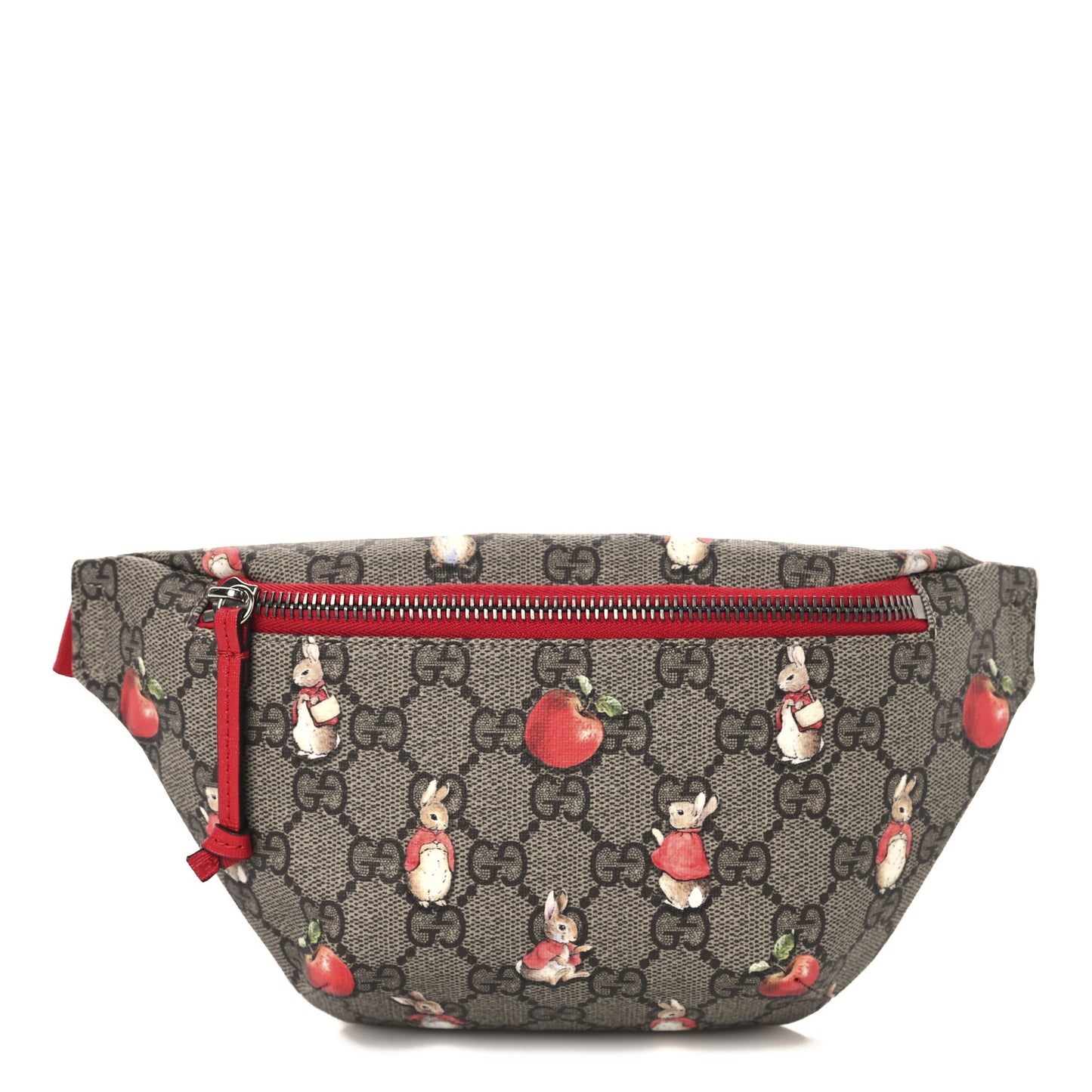 X PETER RABBIT GG Supreme Monogram Rabbit Print Childrens Belt Bag Beige Ebony Red