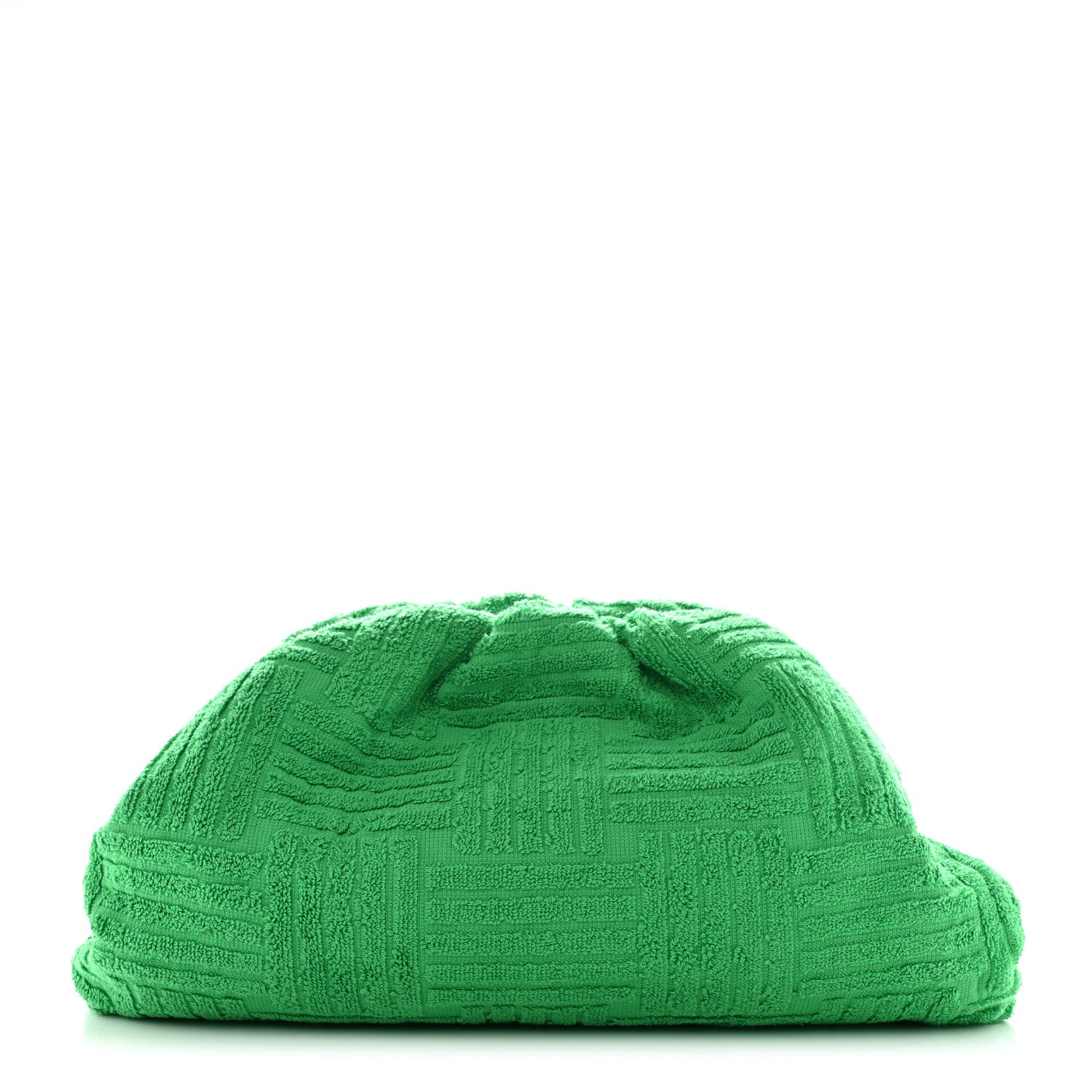 Bottega Veneta Sponge Fabric The Pouch Clutch Grass 1 of 7