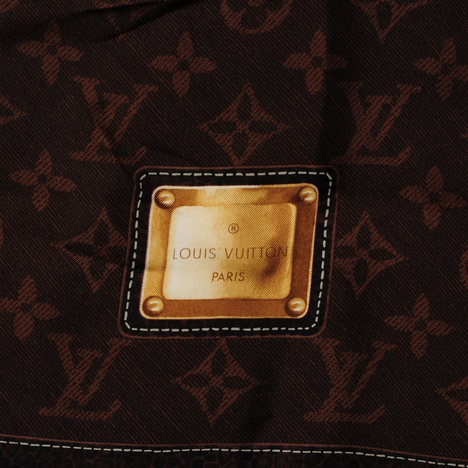 Louis Vuitton Silk Monogram New Denim Bandana Scarf Ebene 5 of 6