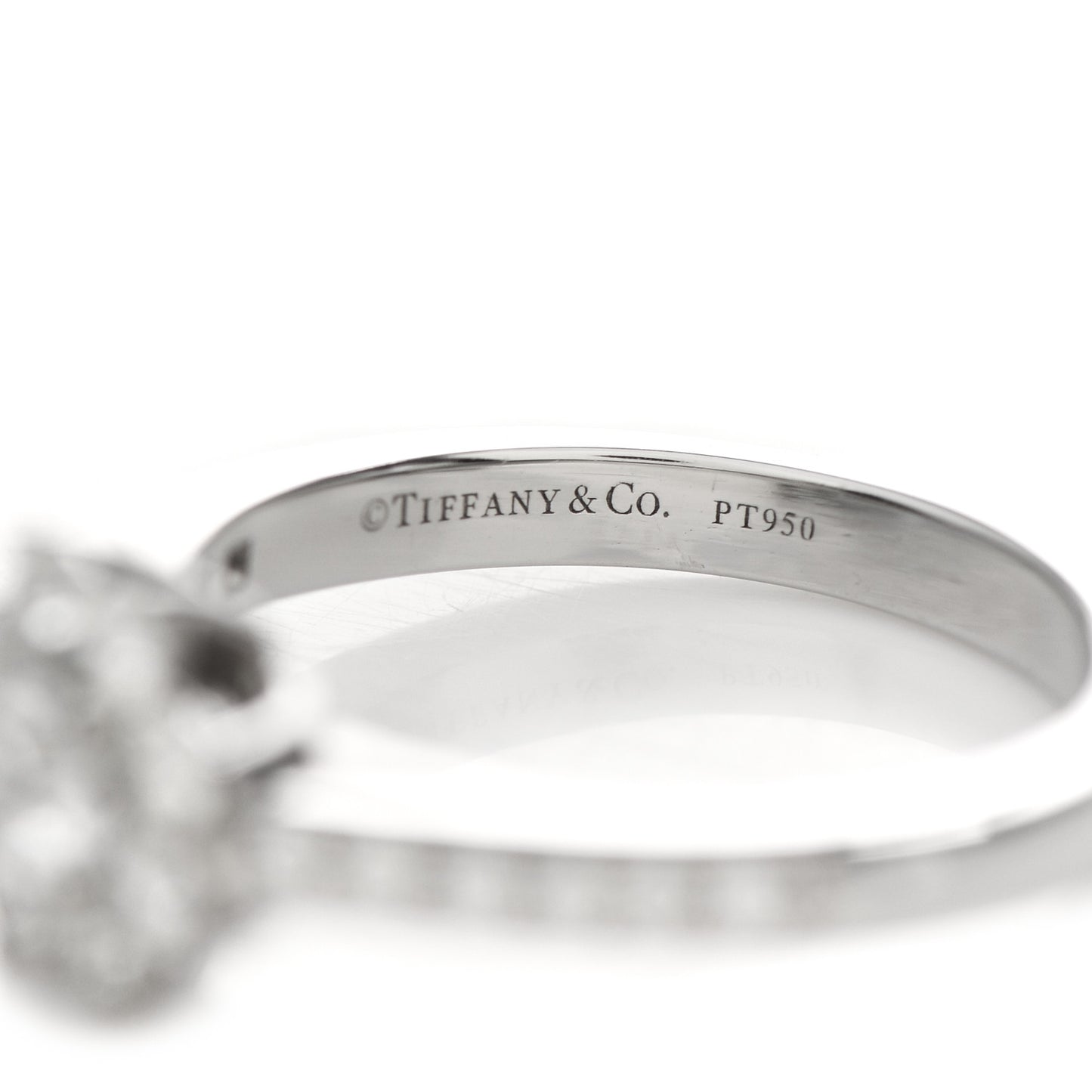 Platinum Diamond Flower Ring 48 4.5