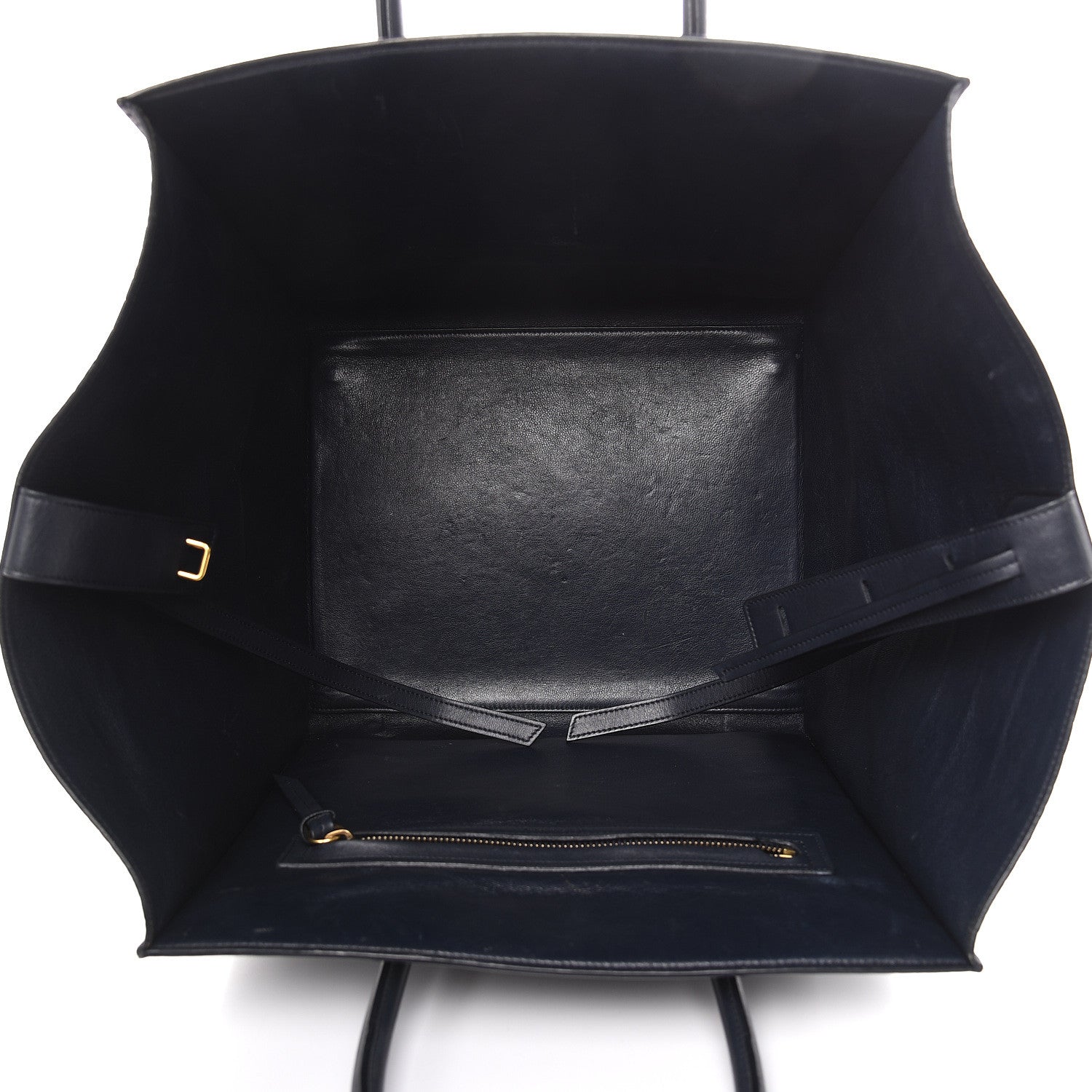 Celine Crocodile Embossed Nubuck Medium Phantom Luggage Navy Blue 5 of 18