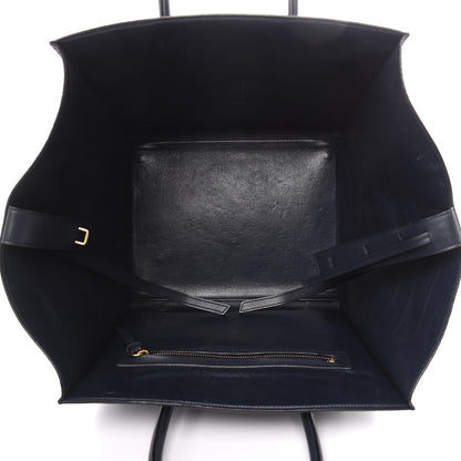Celine Crocodile Embossed Nubuck Medium Phantom Luggage Navy Blue 5 of 18