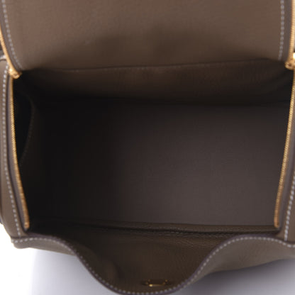 Hermes Taurillon Clemence Lindy 26 Etoupe 4 of 9