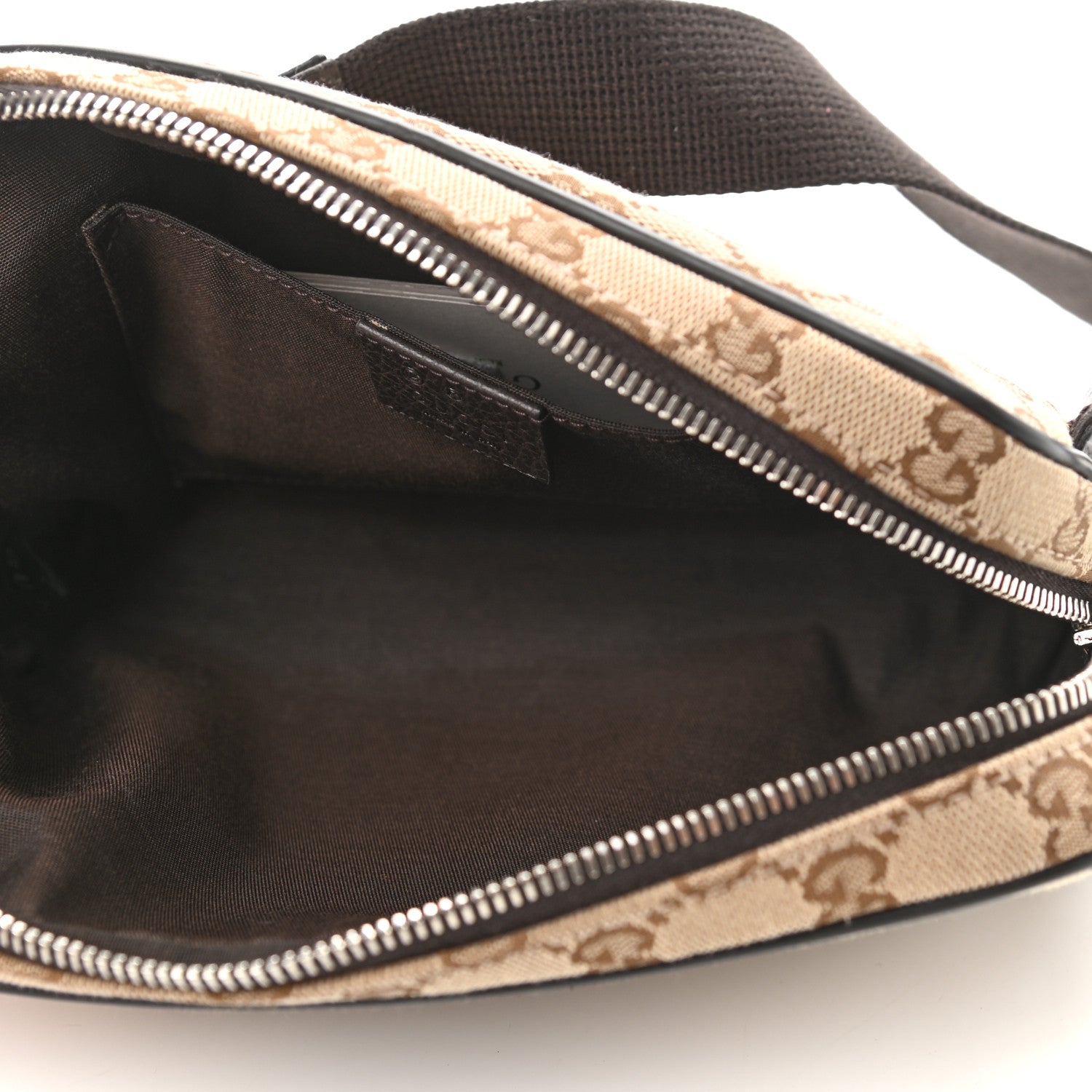 Gucci Monogram Belt Bag Dark Brown 5 of 12