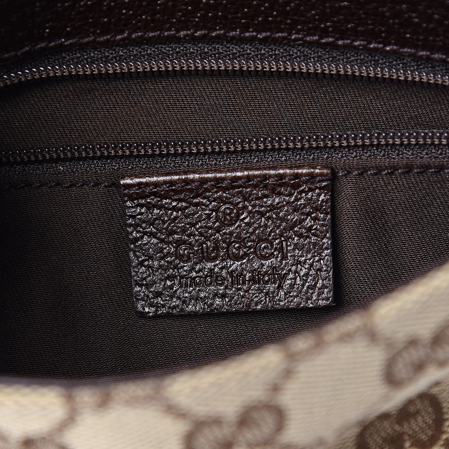 Monogram Waist Pouch Bag Dark Brown