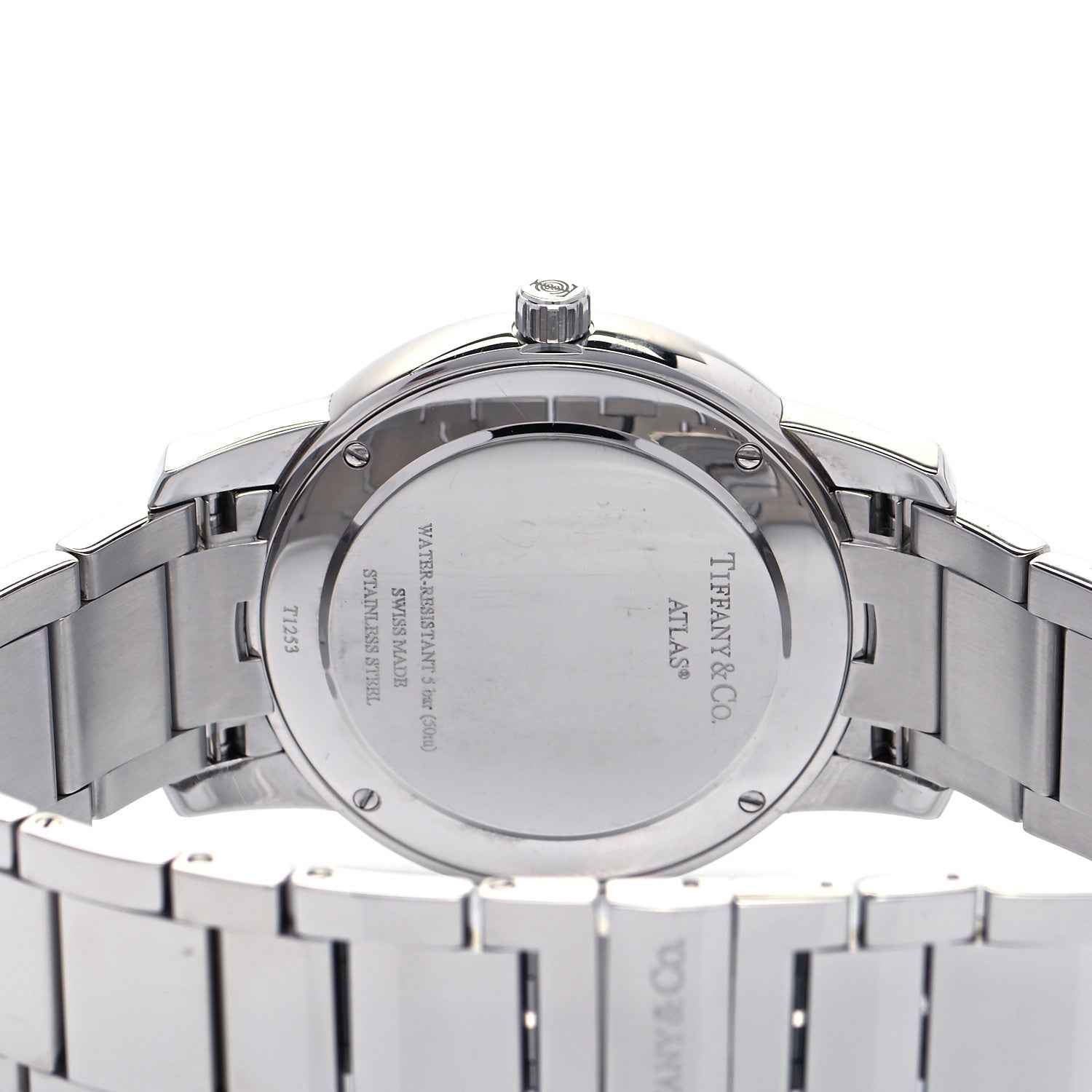 Tiffany Stainless Steel 37mm Atlas 2-Hand Quartz Watch Black 4 of 4