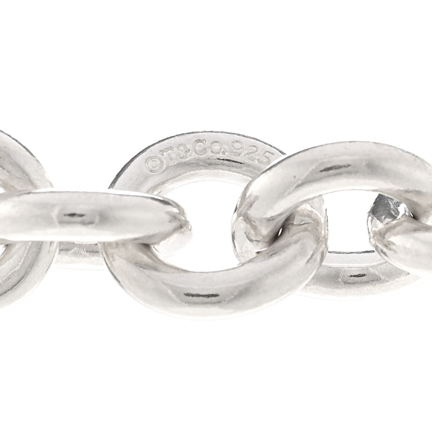 Tiffany Sterling Silver Round Link Necklace 5 of 5