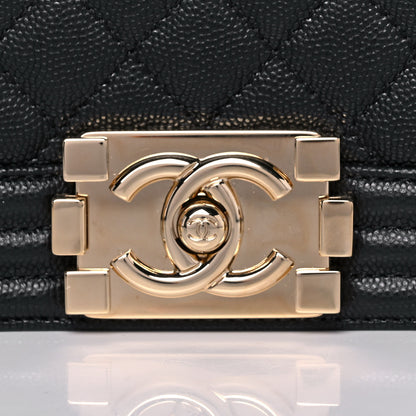 Chanel Caviar Quilted New Medium Boy Flap Black 8 of 15