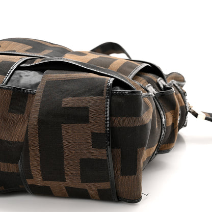 Fendi Patent Zucca Crossword Grande Bag Tobacco 9 of 11