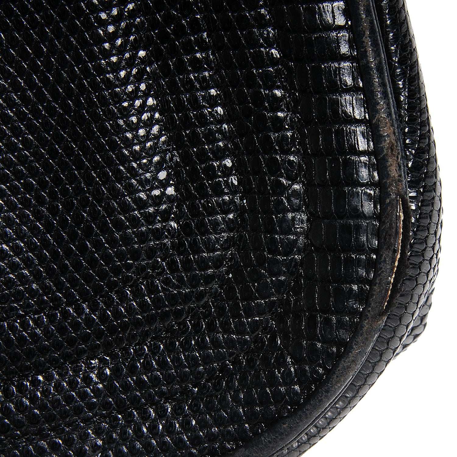 Chanel Lizard Mini Flap Shoulder Bag Black 6 of 11