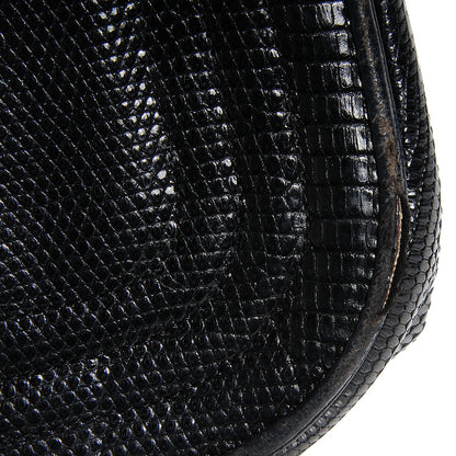 Chanel Lizard Mini Flap Shoulder Bag Black 6 of 11