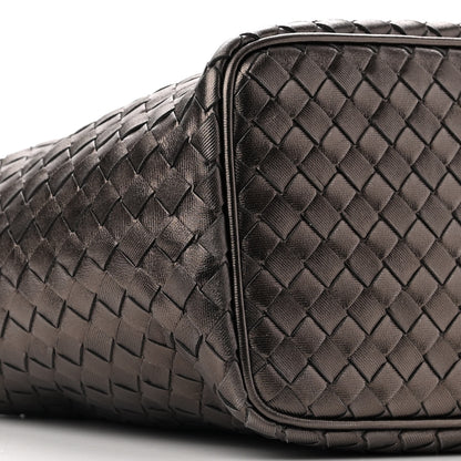Bottega Veneta Metallic Nappa Intrecciato Small Shoulder Bag Brunito 9 of 10