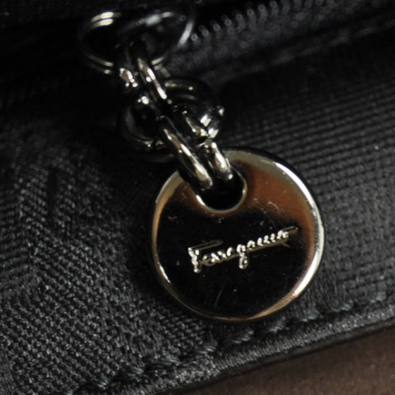 SALVATOREFERRAGAMOLeatherShoulderBagBlack