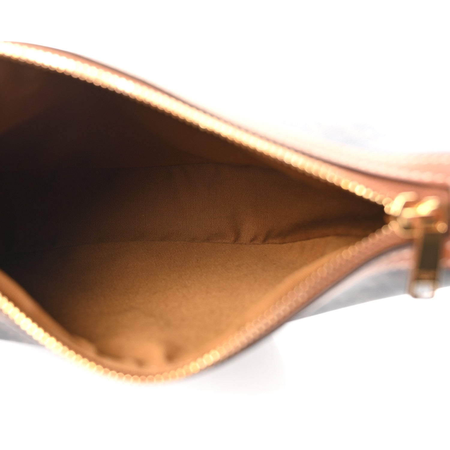 Celine Calfskin Triomphe Canvas Small Heloise Shoulder Bag Tan 5 of 11