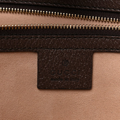 Gucci GG Supreme Monogram Textured Calfskin Web Medium Ophidia Shopping Tote Beige Ebony New Acero 6 of 13