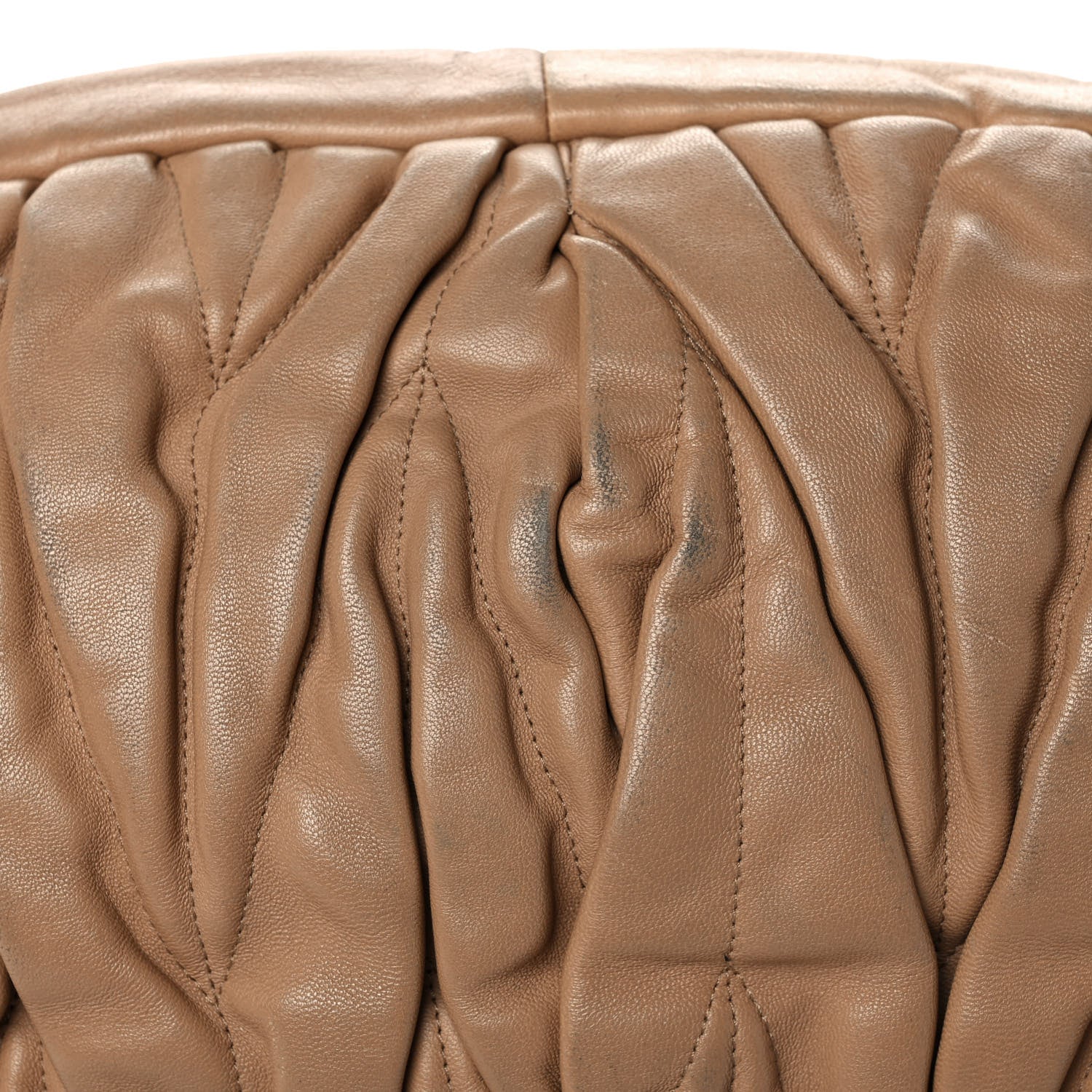 Miu Miu Nappa Matelasse Coffer Hobo Cammeo 15 of 15