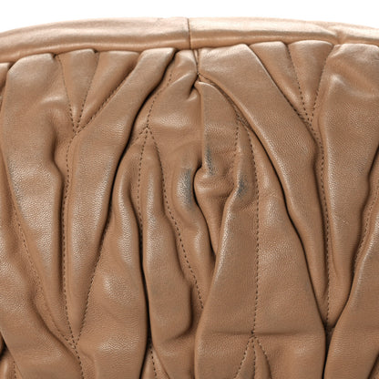 Miu Miu Nappa Matelasse Coffer Hobo Cammeo 15 of 15