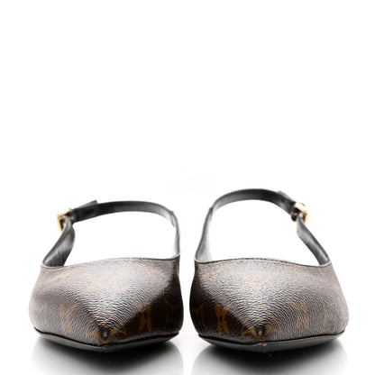 Louis Vuitton Patent Monogram Cherie Slingback Ballerina Flats 35 2 of 9