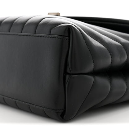 Saint Laurent Calfskin Y Quilted Monogram Small Loulou Chain Satchel Black 10 of 10