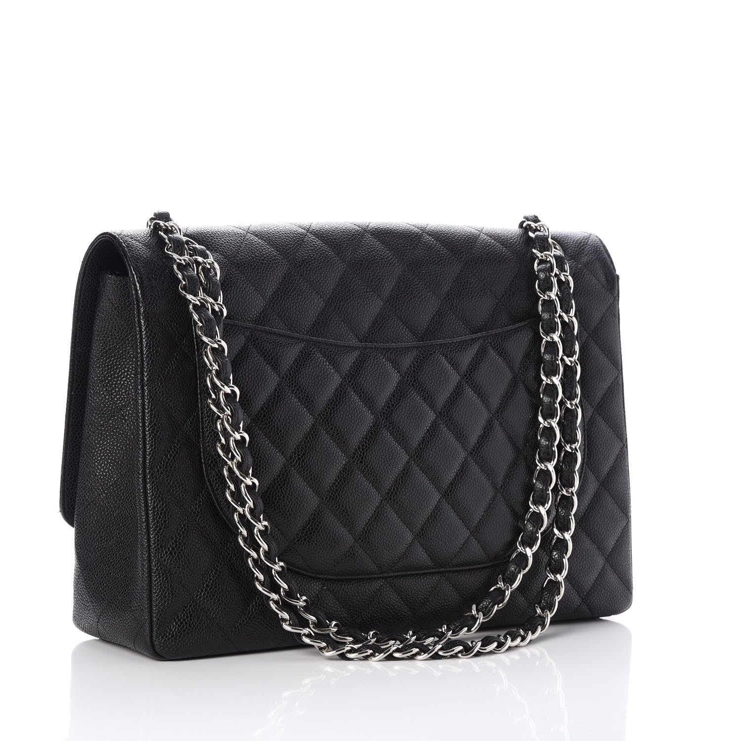 Chanel Caviar Quilted Maxi Single Flap Black 4 of 9
