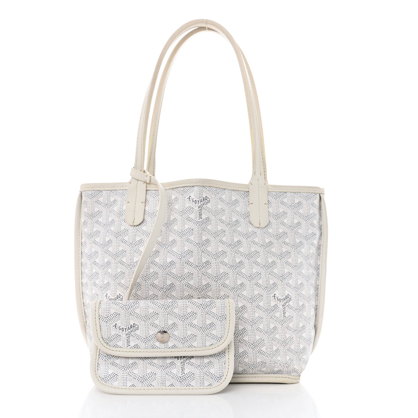 Goyardine Reversible Mini Anjou White