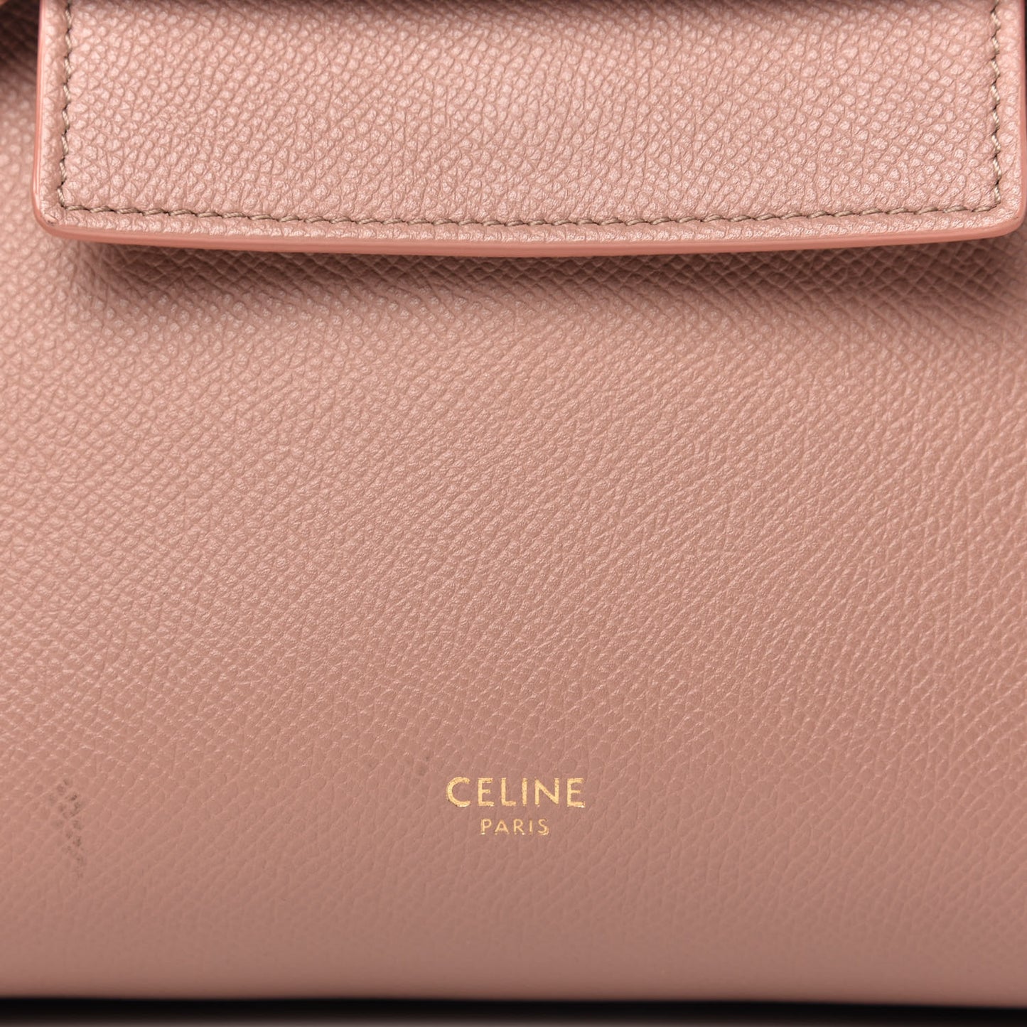Grained Calfskin Nano Belt Bag Antique Rose