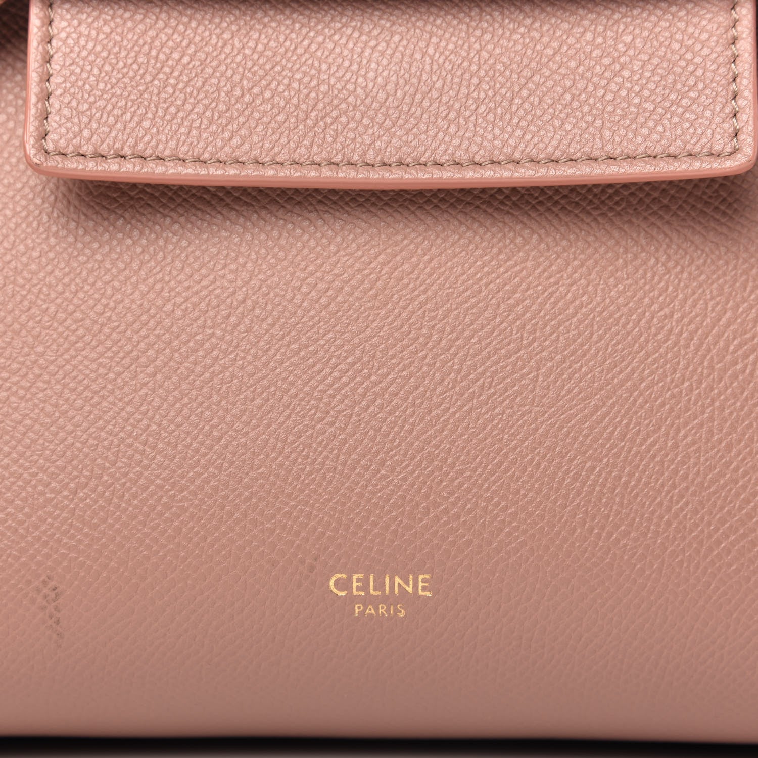 Celine Grained Calfskin Nano Belt Bag Antique Rose 8 of 9