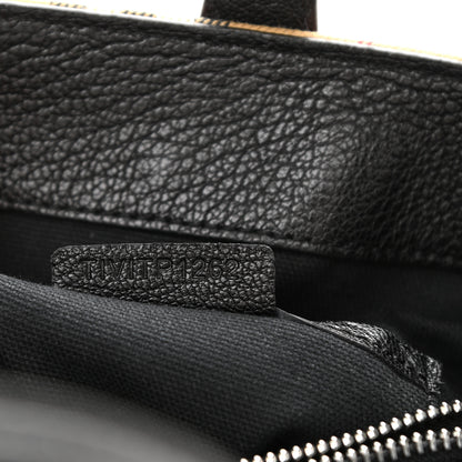 Burberry Goatskin Vintage Check Medium Banner Tote Black 8 of 11