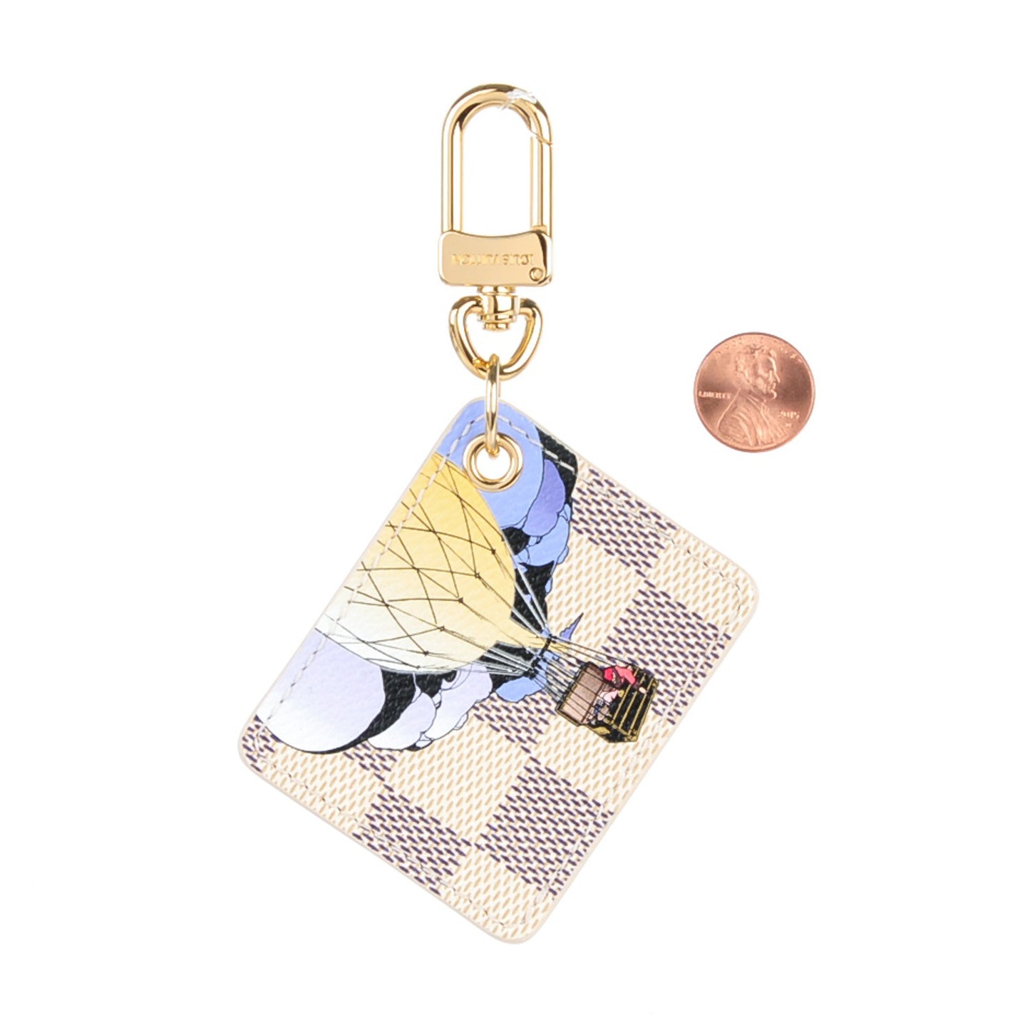 Damier Azur Illustre Key Holder
