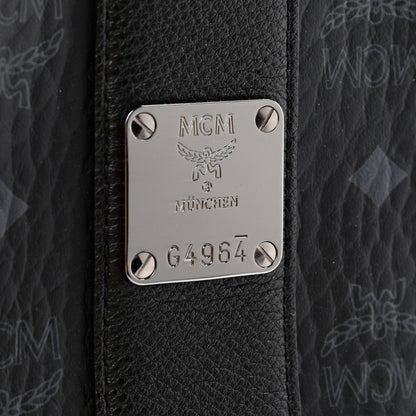 MCM Visetos Medium Liz Reversible Shopper Tote Black 7 of 10