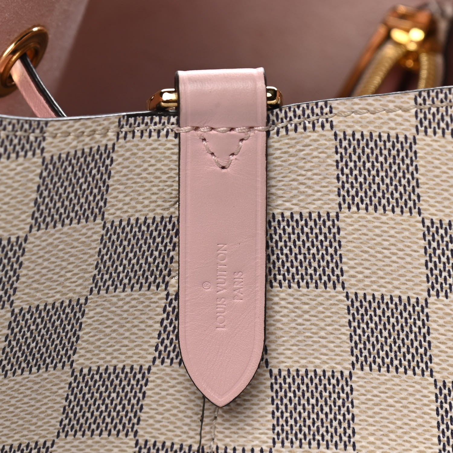Louis Vuitton Damier Azur Neonoe MM Eau De Rose 8 of 17