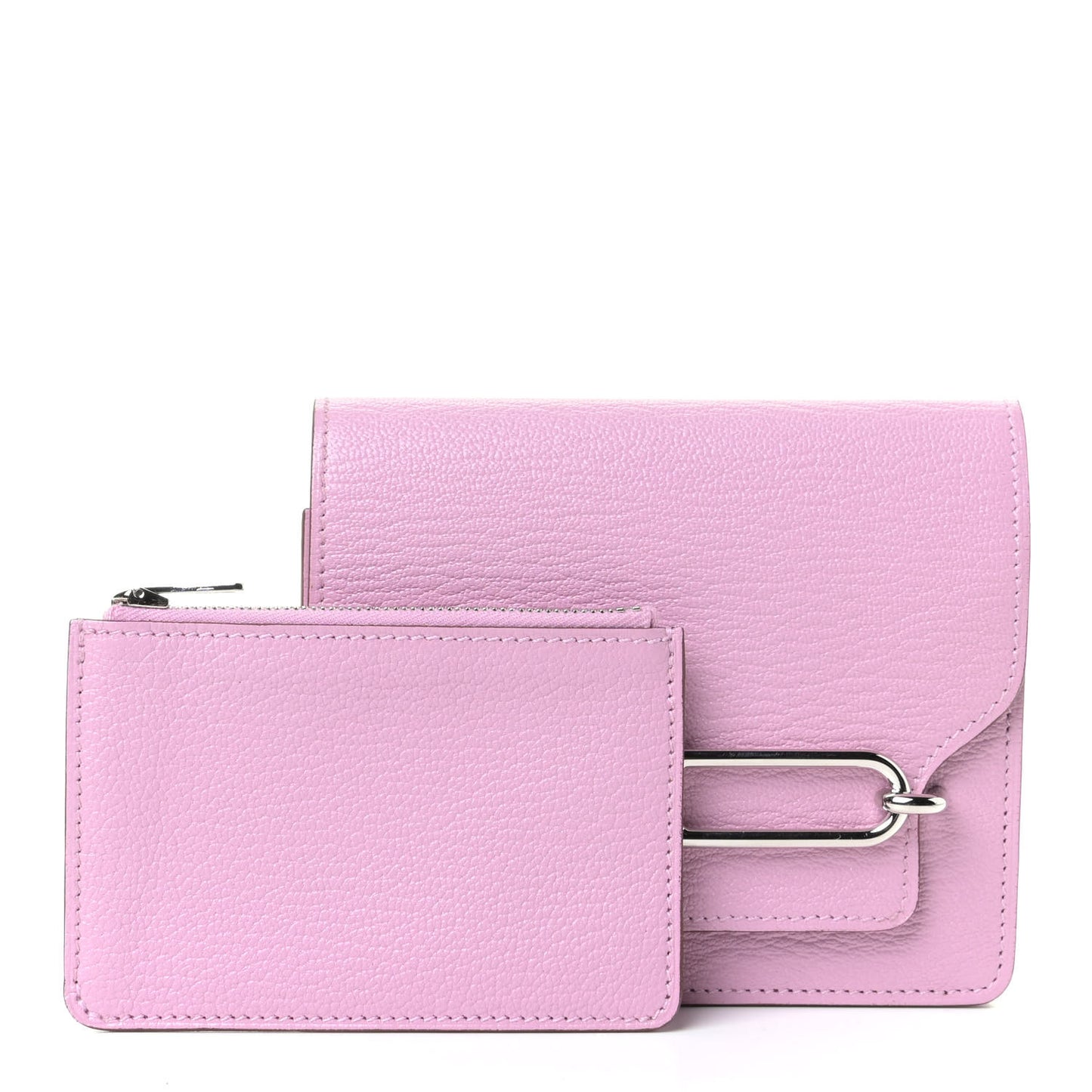 Chevre Mysore Roulis Slim Wallet Mauve Sylvestre